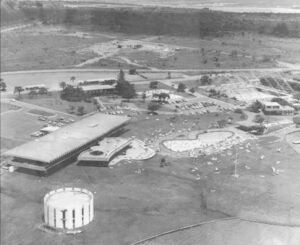 Foto aérea do Iate.