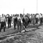 Inauguração das primeiras obras provisórias do Iate Clube de Brasília, em 25 de junho de