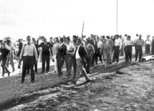 Inauguração das primeiras obras provisórias do Iate Clube de Brasília, em 25 de junho de