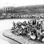 foto da Inauguração da Piscina Social, em 23 de Abril de 1961